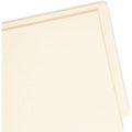 Smead Straight Tab Cut Letter Recycled Fastener Folder, Manila, 8 1/2" Width x 11" Length, 50 / Box, SMD34100