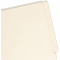Smead Straight Tab Cut Letter Recycled Fastener Folder, Manila, 8 1/2" Width x 11" Length, 50 / Box, SMD34110