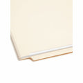 Smead Straight Tab Cut Letter Recycled Fastener Folder, Manila, 8 1/2" Width x 11" Length, 50 / Box, SMD34110