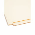 Smead Straight Tab Cut Letter Recycled Fastener Folder, Manila, 8 1/2" Width x 11" Length, 50 / Box, SMD34110