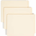 Smead Straight Tab Cut Letter Recycled Fastener Folder, Manila, 8 1/2" Width x 11" Length, 50 / Box, SMD34110