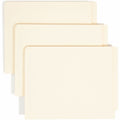 Smead Straight Tab Cut Letter Recycled Fastener Folder, Manila, 8 1/2" Width x 11" Length, 50 / Box, SMD34115