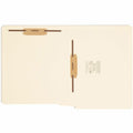 Smead Straight Tab Cut Letter Recycled Fastener Folder, Manila, 8 1/2" Width x 11" Length, 50 / Box, SMD34120