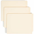 Smead Straight Tab Cut Letter Recycled Fastener Folder, Manila, 8 1/2" Width x 11" Length, 50 / Box, SMD34120