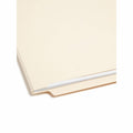 Smead Straight Tab Cut Letter Recycled Fastener Folder, Manila, 8 1/2" Width x 11" Length, 50 / Box, SMD34120