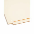 Smead Straight Tab Cut Letter Recycled Fastener Folder, Manila, 8 1/2" Width x 11" Length, 50 / Box, SMD34120