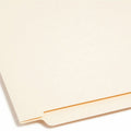 Smead Straight Tab Cut Letter Recycled Fastener Folder, Manila, 8 1/2" Width x 11" Length, 50 / Box, SMD34215