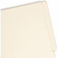 Smead Straight Tab Cut Letter Recycled Fastener Folder, Manila, 8 1/2" Width x 11" Length, 50 / Box, SMD34215