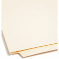 Smead Straight Tab Cut Letter Recycled Fastener Folder, Manila, 8 1/2" Width x 11" Length, 50 / Box, SMD34276