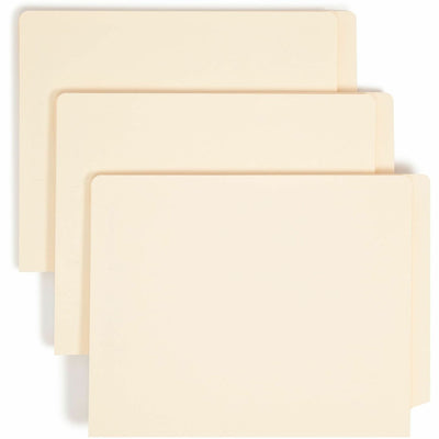 Smead Straight Tab Cut Letter Recycled Fastener Folder, Manila, 8 1/2" Width x 11" Length, 50 / Box, SMD34276