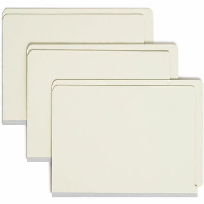 Smead Letter Recycled Fastener Folder, Green, 8 1/2" Width x 11" Length, 25 / Box, SMD34705