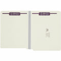 Smead Letter Recycled Fastener Folder, Gray/Green, 8 1/2" Width x 11" Length, 25 / Box, SMD34715