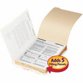 Smead 1/5 Tab Cut Letter Folder Divider with Fastener, 50 / Pack, SMD35600