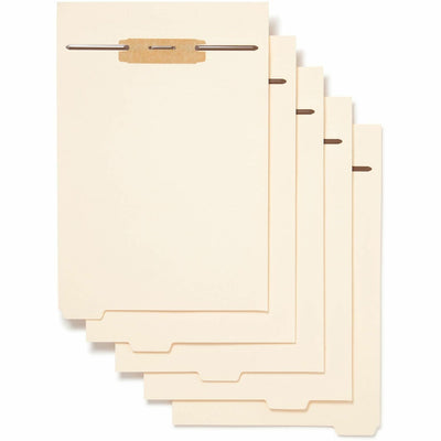 Smead 1/5 Tab Cut Letter Folder Divider with Fastener, 50 / Pack, SMD35600