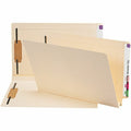 Smead Straight Tab Cut Legal Recycled Fastener Folder, Manila, 8 1/2" Width x 14" Length, 50 / Box, SMD37276