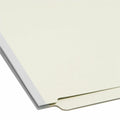Smead Legal Recycled Fastener Folder, Green, 8 1/2" Width x 14" Length, 25 / Box, SMD37715