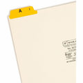 Smead File Guide, Yellow, 1 Set, SMD50180