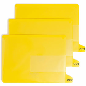 Smead End Tab Out Guides, Yellow, 25 / Box, SMD61956