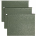 Smead 1/3 Tab Cut Letter Recycled Hanging Folder, Standard Green, 8 1/2" Width x 11" Length, 25 / Box, SMD64035