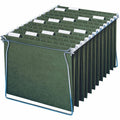 Smead 1/5 Tab Cut Letter Recycled Hanging Folder, Standard Green, 8 1/2" Width x 11" Length, 25 / Box, SMD64055