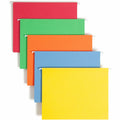 Smead Colored 1/5 Tab Cut Letter Recycled Hanging Folder, Yellow, 8 1/2" Width x 11" Length, 25 / Box, SMD64059
