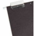 Smead Colored 1/5 Tab Cut Letter Recycled Hanging Folder, Black, 8 1/2" Width x 11" Length, 25 / Box, SMD64062