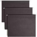 Smead Colored 1/5 Tab Cut Letter Recycled Hanging Folder, Black, 8 1/2" Width x 11" Length, 25 / Box, SMD64062
