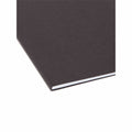 Smead Colored 1/5 Tab Cut Letter Recycled Hanging Folder, Black, 8 1/2" Width x 11" Length, 25 / Box, SMD64062