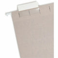 Smead Colored 1/5 Tab Cut Letter Recycled Hanging Folder, Gray, 8 1/2" Width x 11" Length, 25 / Box, SMD64063