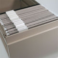 Smead Colored 1/5 Tab Cut Letter Recycled Hanging Folder, Gray, 8 1/2" Width x 11" Length, 25 / Box, SMD64063