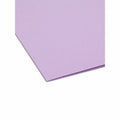 Smead Colored 1/5 Tab Cut Letter Recycled Hanging Folder, Lavender, 8 1/2" Width x 11" Length, 25 / Box, SMD64064