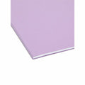 Smead Colored 1/5 Tab Cut Letter Recycled Hanging Folder, Lavender, 8 1/2" Width x 11" Length, 25 / Box, SMD64064