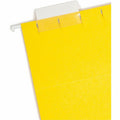 Smead Colored 1/5 Tab Cut Letter Recycled Hanging Folder, Yellow, 8 1/2" Width x 11" Length, 25 / Box, SMD64069