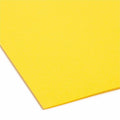 Smead Colored 1/5 Tab Cut Letter Recycled Hanging Folder, Yellow, 8 1/2" Width x 11" Length, 25 / Box, SMD64069