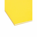 Smead Colored 1/5 Tab Cut Letter Recycled Hanging Folder, Yellow, 8 1/2" Width x 11" Length, 25 / Box, SMD64069