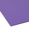 Smead 1/5 Tab Cut Letter Recycled Hanging Folder, Purple, 8 1/2" Width x 11" Length, 25 / Box, SMD64072