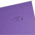 Smead 1/5 Tab Cut Letter Recycled Hanging Folder, Purple, 8 1/2" Width x 11" Length, 25 / Box, SMD64072