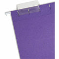 Smead 1/5 Tab Cut Letter Recycled Hanging Folder, Purple, 8 1/2" Width x 11" Length, 25 / Box, SMD64072