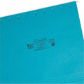 Smead Colored 1/5 Tab Cut Letter Recycled Hanging Folder, Teal, 8 1/2" Width x 11" Length, 25 / Box, SMD64074
