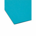 Smead Colored 1/5 Tab Cut Letter Recycled Hanging Folder, Teal, 8 1/2" Width x 11" Length, 25 / Box, SMD64074