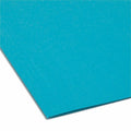 Smead Colored 1/5 Tab Cut Letter Recycled Hanging Folder, Teal, 8 1/2" Width x 11" Length, 25 / Box, SMD64074