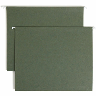 Smead Letter Recycled Hanging Folder, Standard Green, 8 1/2" Width x 11" Length, 25 / Box, SMD64239