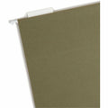 Smead 1/5 Tab Cut Letter Recycled Hanging Folder, Standard Green, 8 1/2" Width x 11" Length, 25 / Box, SMD65001