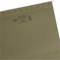 Smead 1/5 Tab Cut Letter Recycled Hanging Folder, Standard Green, 8 1/2" Width x 11" Length, 25 / Box, SMD65001