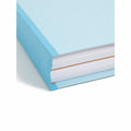 Smead 2/5 Tab Cut Letter Recycled Hanging Folder, Blue, 8 1/2" Width x 11" Length, SMD65105
