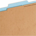Smead 2/5 Tab Cut Letter Recycled Hanging Folder, Blue, 8 1/2" Width x 11" Length, SMD65115