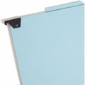 Smead 2/5 Tab Cut Letter Recycled Hanging Folder, Blue, 8 1/2" Width x 11" Length, SMD65115