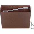 Smead 1/5 Tab Cut Letter Recycled Expanding File, Redrope, 8 1/2" Width x 11" Length, SMD70540