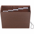 Smead 1/5 Tab Cut Letter Recycled Expanding File, Redrope, 8 1/2" Width x 11" Length, SMD70540