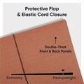 Smead Letter Recycled File Wallet, Redrope, 8 1/2" Width x 11" Length, 10 / Box, SMD71105